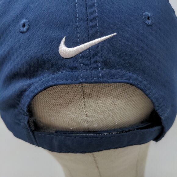 Nike Golf Men's Freckles Strapback Hat Blue OSFA Embroidered Logo - Picture 9 of 13